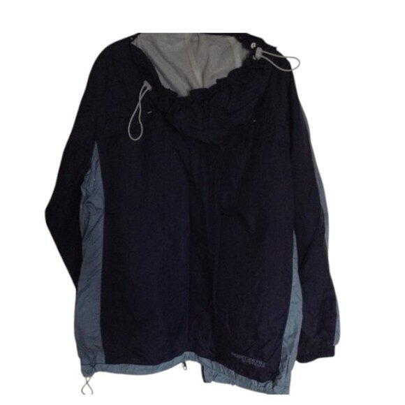 Point Zero men's blue hooded zip up windbreaker jacket size M - Picture 3 of 11